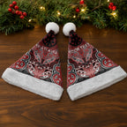 Aotearoa Iwi Te Ati Awa Personalised Christmas Santa Hat Maori Kowhaiwhai Pattern