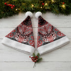 Aotearoa Iwi Te Ati Awa Personalised Christmas Santa Hat Maori Kowhaiwhai Pattern