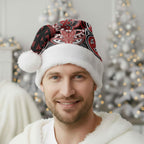 Aotearoa Iwi Te Ati Awa Personalised Christmas Santa Hat Maori Kowhaiwhai Pattern