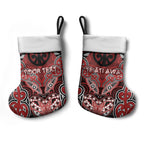 Aotearoa Iwi Te Ati Awa Personalised Christmas Stocking Maori Kowhaiwhai Pattern
