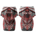 Aotearoa Iwi Te Ati Awa Personalised Couples Matching Off Shoulder Short Dress and Hawaiian Shirt Maori Kowhaiwhai Pattern