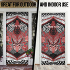 Aotearoa Iwi Te Ati Awa Personalised Door Cover Maori Kowhaiwhai Pattern