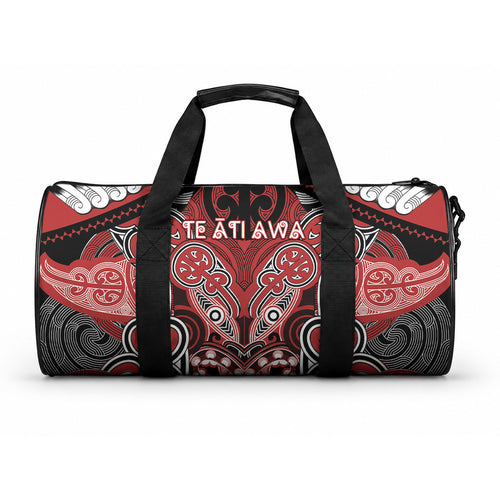 Aotearoa Iwi Te Ati Awa Duffle Bag Maori Kowhaiwhai Pattern