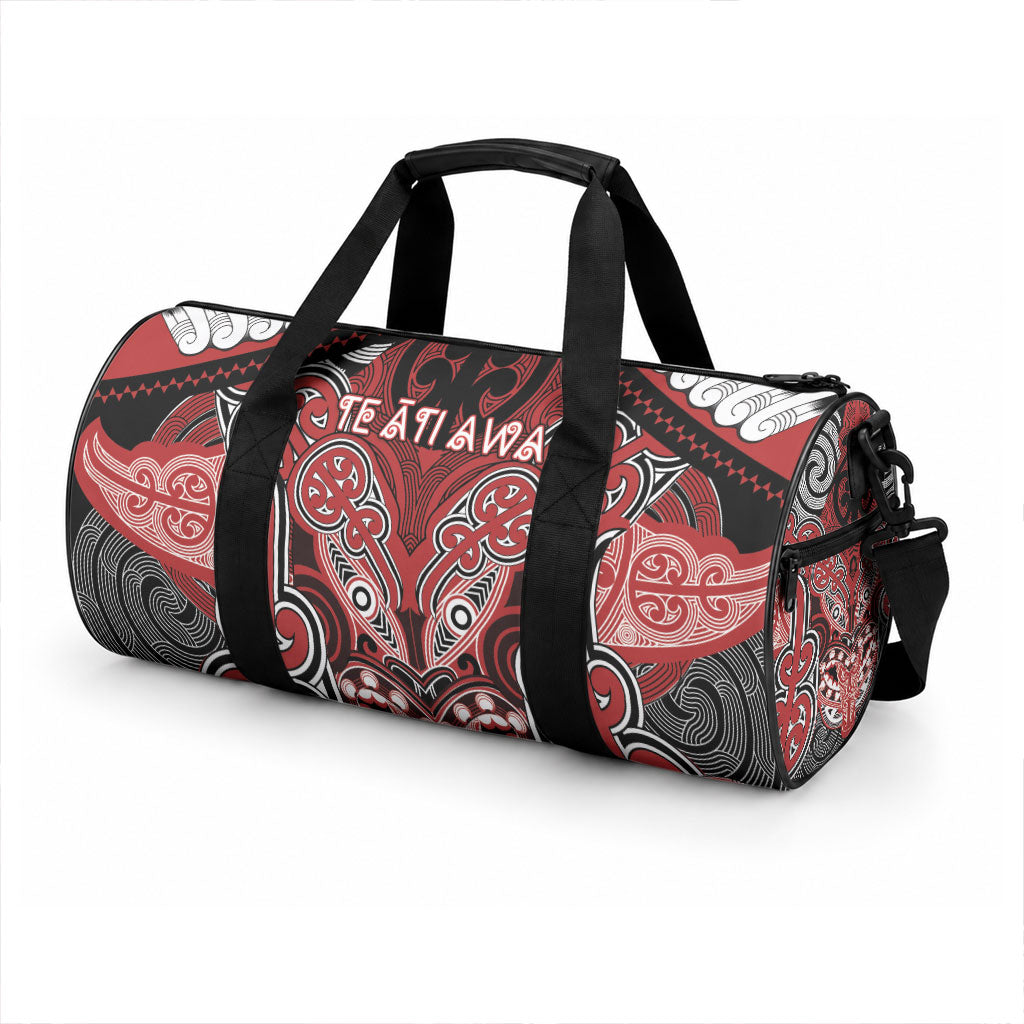 Aotearoa Iwi Te Ati Awa Duffle Bag Maori Kowhaiwhai Pattern