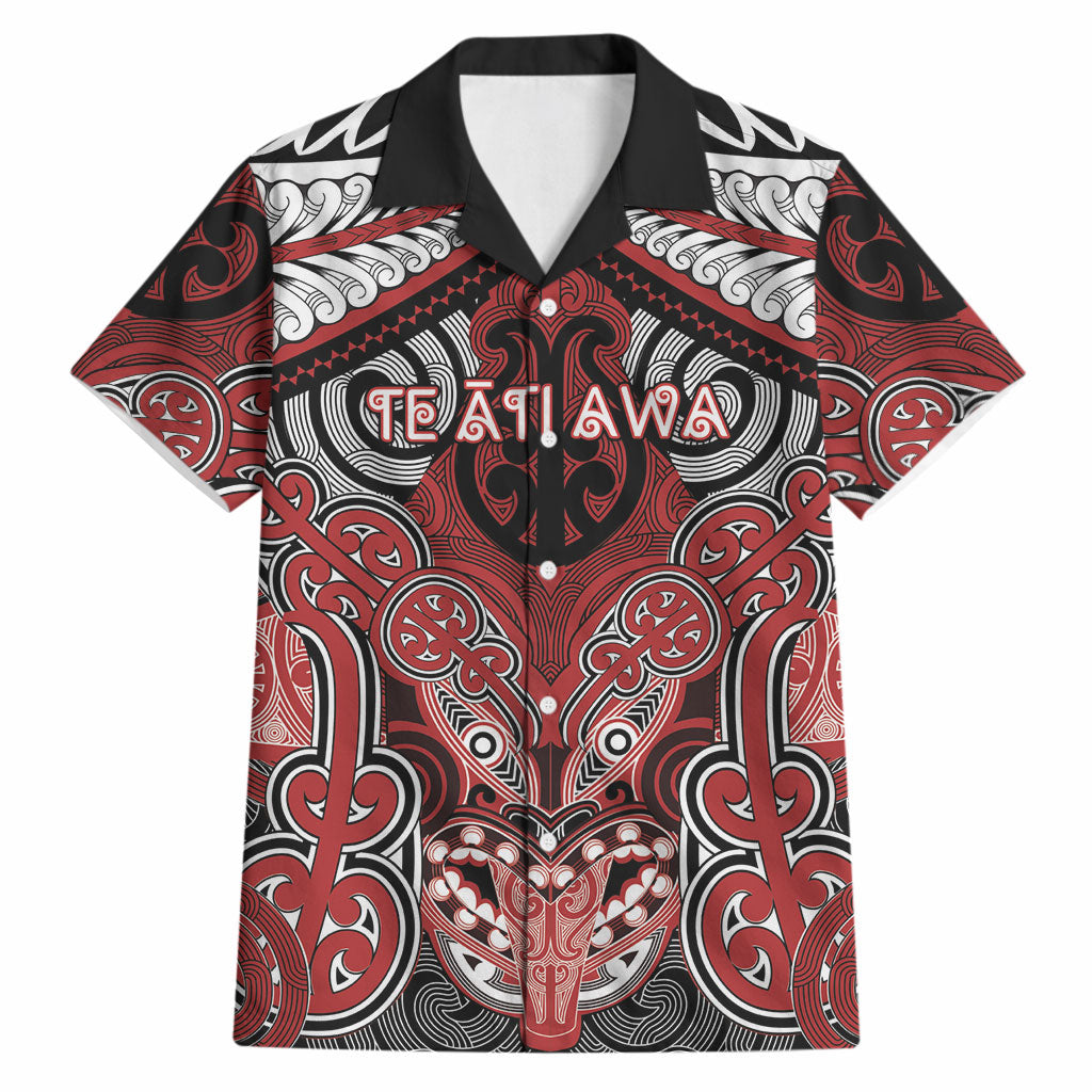 Aotearoa Iwi Te Ati Awa Personalised Hawaiian Shirt Maori Kowhaiwhai Pattern