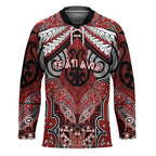Aotearoa Iwi Te Ati Awa Personalised Hockey Jersey Maori Kowhaiwhai Pattern