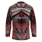 Aotearoa Iwi Te Ati Awa Personalised Hockey Jersey Maori Kowhaiwhai Pattern