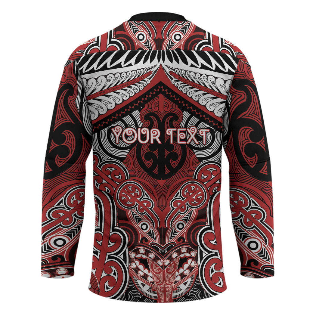 Aotearoa Iwi Te Ati Awa Personalised Hockey Jersey Maori Kowhaiwhai Pattern