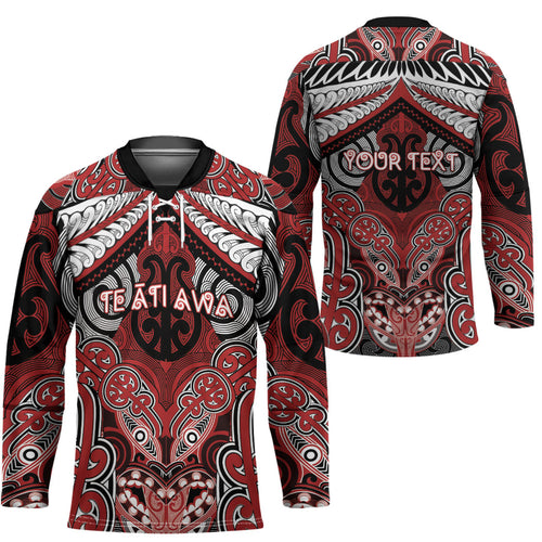 Aotearoa Iwi Te Ati Awa Personalised Hockey Jersey Maori Kowhaiwhai Pattern