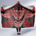 Aotearoa Iwi Te Ati Awa Hooded Blanket Maori Kowhaiwhai Pattern