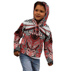 Aotearoa Iwi Te Ati Awa Personalised Kid Hoodie Maori Kowhaiwhai Pattern