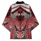 Aotearoa Iwi Te Ati Awa Personalised Kimono Maori Kowhaiwhai Pattern