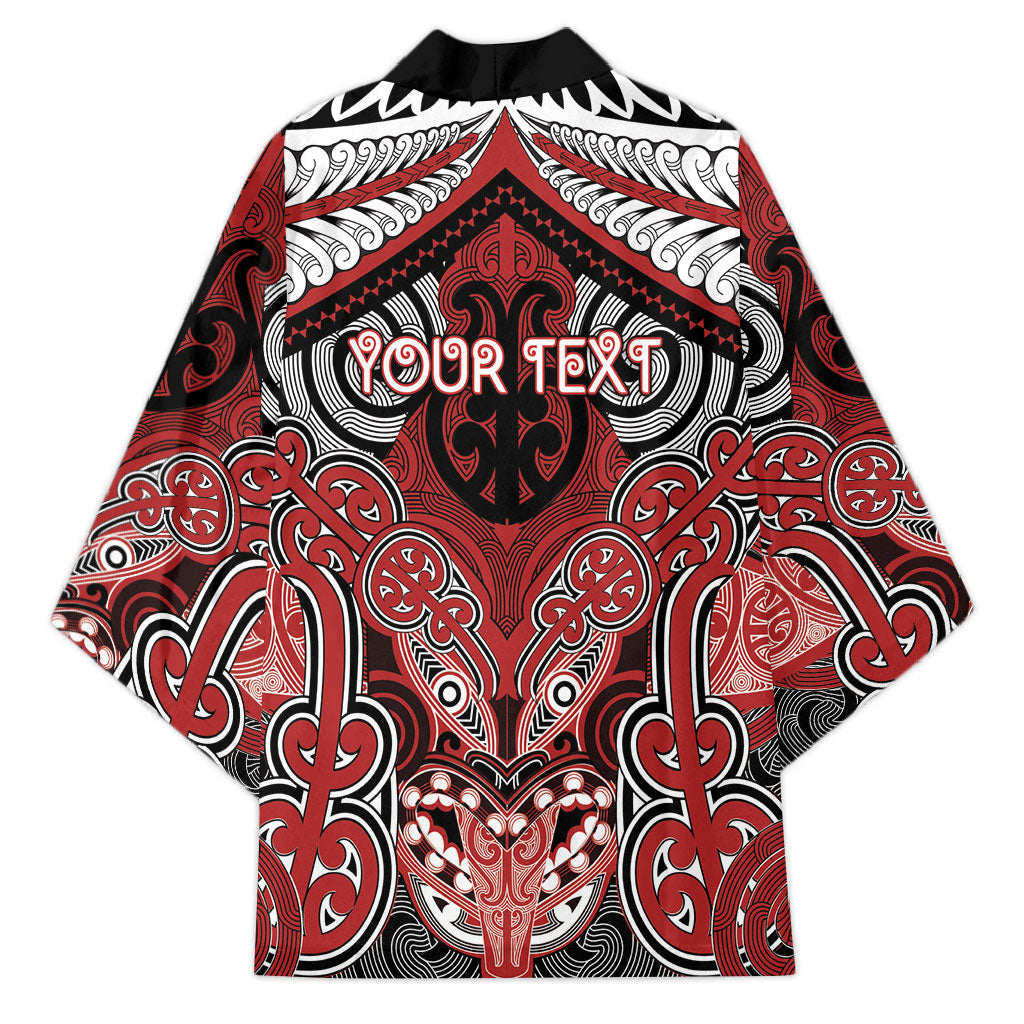 Aotearoa Iwi Te Ati Awa Personalised Kimono Maori Kowhaiwhai Pattern