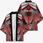 Aotearoa Iwi Te Ati Awa Personalised Kimono Maori Kowhaiwhai Pattern