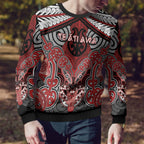 Aotearoa Iwi Te Ati Awa Personalised Ugly Christmas Sweater Maori Kowhaiwhai Pattern