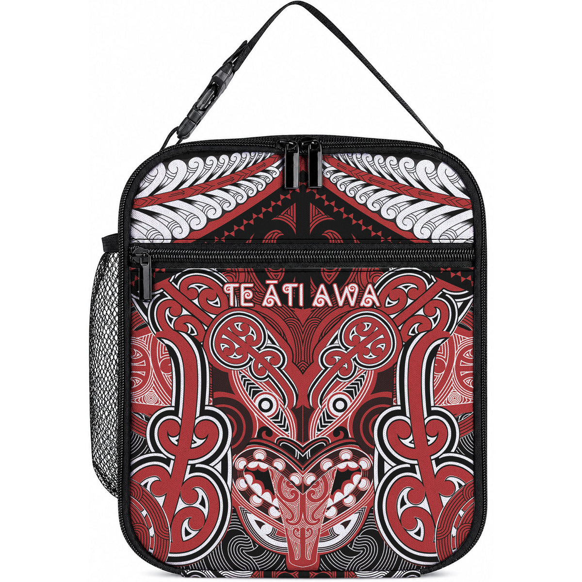 Aotearoa Iwi Te Ati Awa Lunch Bag Maori Kowhaiwhai Pattern