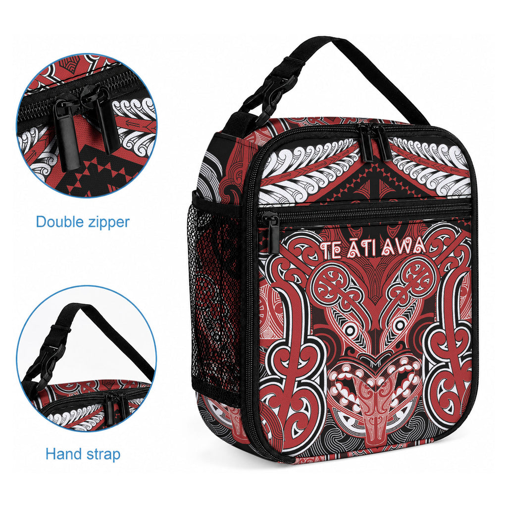 Aotearoa Iwi Te Ati Awa Lunch Bag Maori Kowhaiwhai Pattern