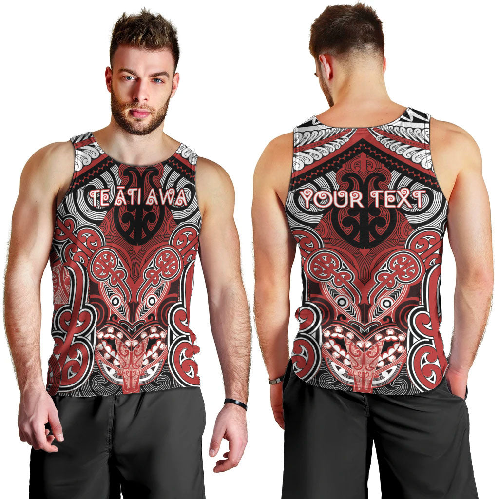 Aotearoa Iwi Te Ati Awa Personalised Men Tank Top Maori Kowhaiwhai Pattern