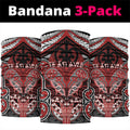 Aotearoa Iwi Te Ati Awa Neck Gaiter Maori Kowhaiwhai Pattern