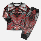 Aotearoa Iwi Te Ati Awa Personalised Christmas Pajama Set Maori Kowhaiwhai Pattern