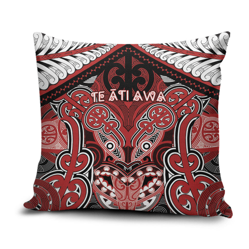Aotearoa Iwi Te Ati Awa Pillow Cover Maori Kowhaiwhai Pattern