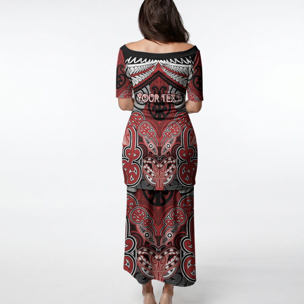 Aotearoa Iwi Te Ati Awa Personalised Puletasi Maori Kowhaiwhai Pattern