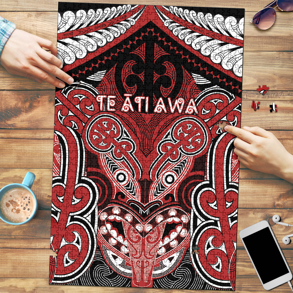 Aotearoa Iwi Te Ati Awa Puzzle Maori Kowhaiwhai Pattern