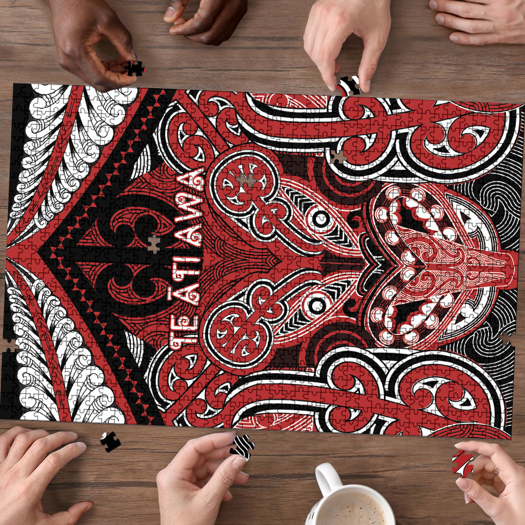 Aotearoa Iwi Te Ati Awa Puzzle Maori Kowhaiwhai Pattern