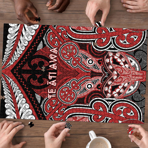 Aotearoa Iwi Te Ati Awa Puzzle Maori Kowhaiwhai Pattern