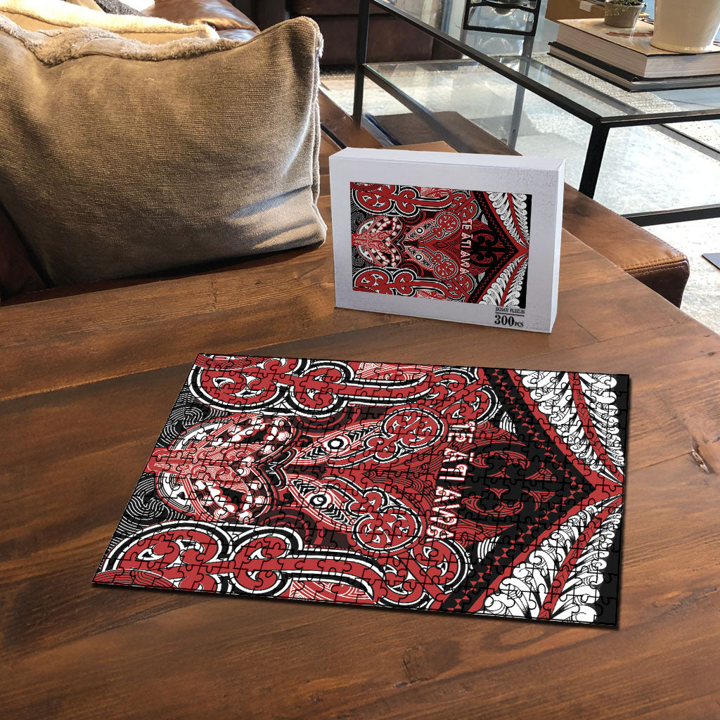 Aotearoa Iwi Te Ati Awa Puzzle Maori Kowhaiwhai Pattern