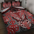 Aotearoa Iwi Te Ati Awa Quilt Bed Set Maori Kowhaiwhai Pattern