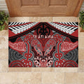 Aotearoa Iwi Te Ati Awa Rubber Doormat Maori Kowhaiwhai Pattern
