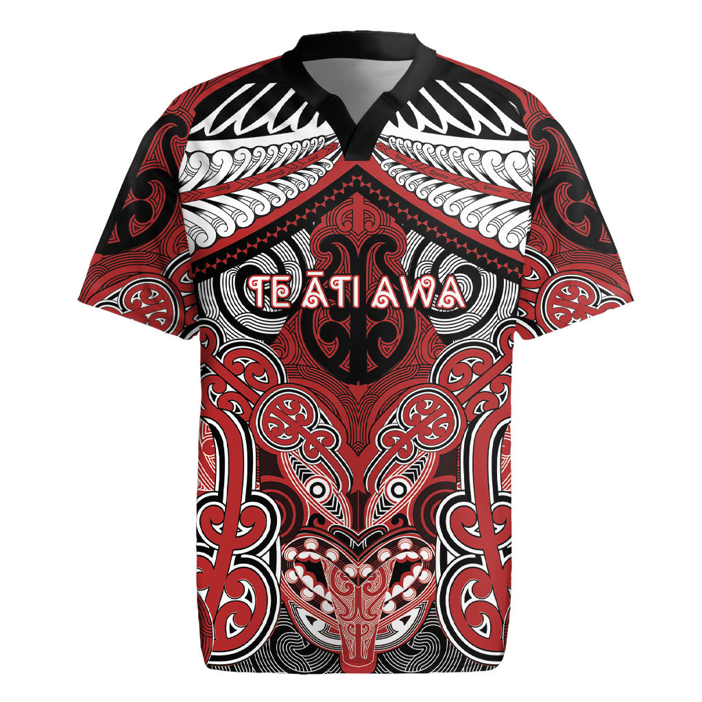 Aotearoa Iwi Te Ati Awa Personalised Rugby Jersey Maori Kowhaiwhai Pattern