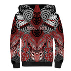 Aotearoa Iwi Te Ati Awa Personalised Sherpa Hoodie Maori Kowhaiwhai Pattern