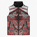 Aotearoa Iwi Te Ati Awa Personalised Sleeveless Puffer Jacket Maori Kowhaiwhai Pattern