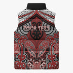 Aotearoa Iwi Te Ati Awa Personalised Sleeveless Puffer Jacket Maori Kowhaiwhai Pattern