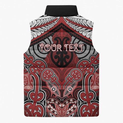 Aotearoa Iwi Te Ati Awa Personalised Sleeveless Puffer Jacket Maori Kowhaiwhai Pattern