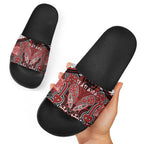Aotearoa Iwi Te Ati Awa Slide Sandals Maori Kowhaiwhai Pattern