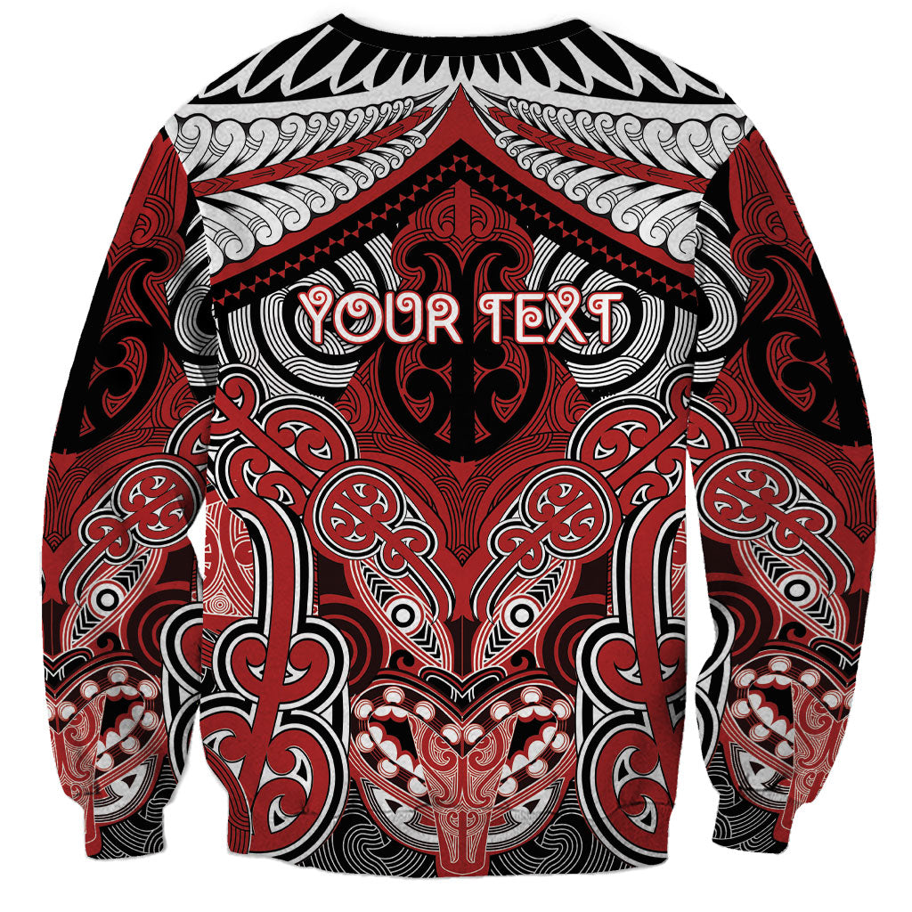 Aotearoa Iwi Te Ati Awa Personalised Sweatshirt Maori Kowhaiwhai Pattern