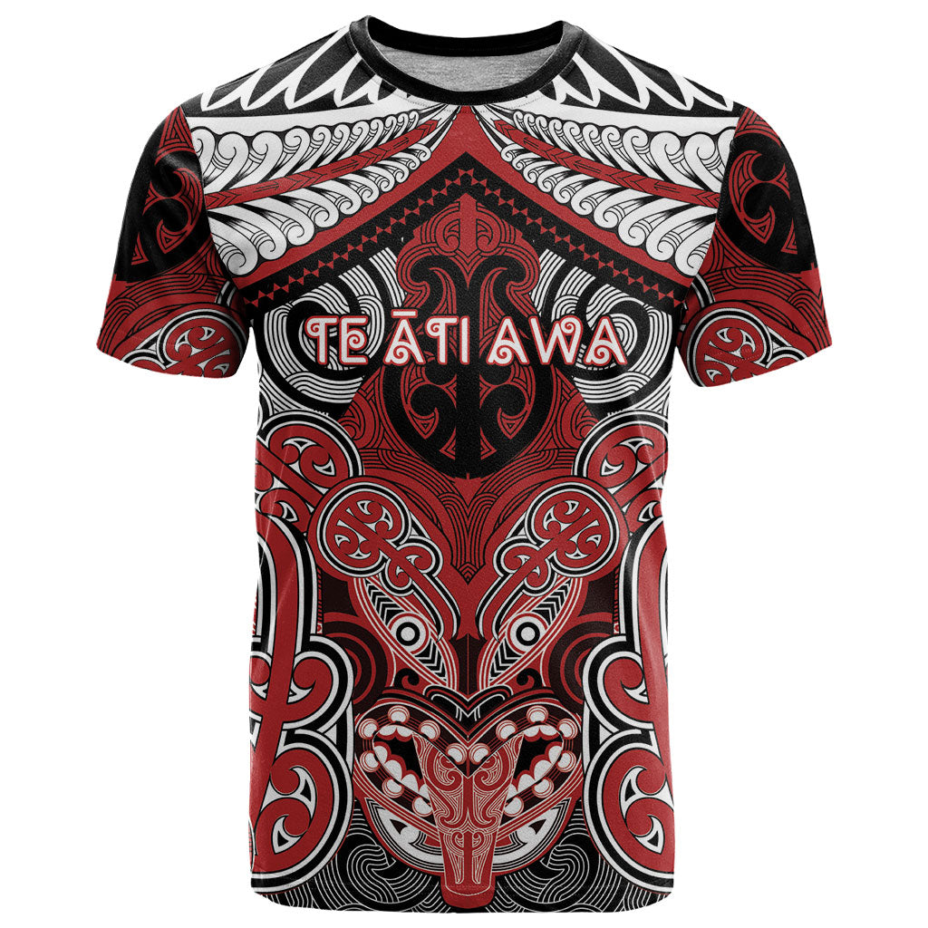 Aotearoa Iwi Te Ati Awa Personalised T Shirt Maori Kowhaiwhai Pattern