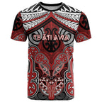 Aotearoa Iwi Te Ati Awa Personalised T Shirt Maori Kowhaiwhai Pattern