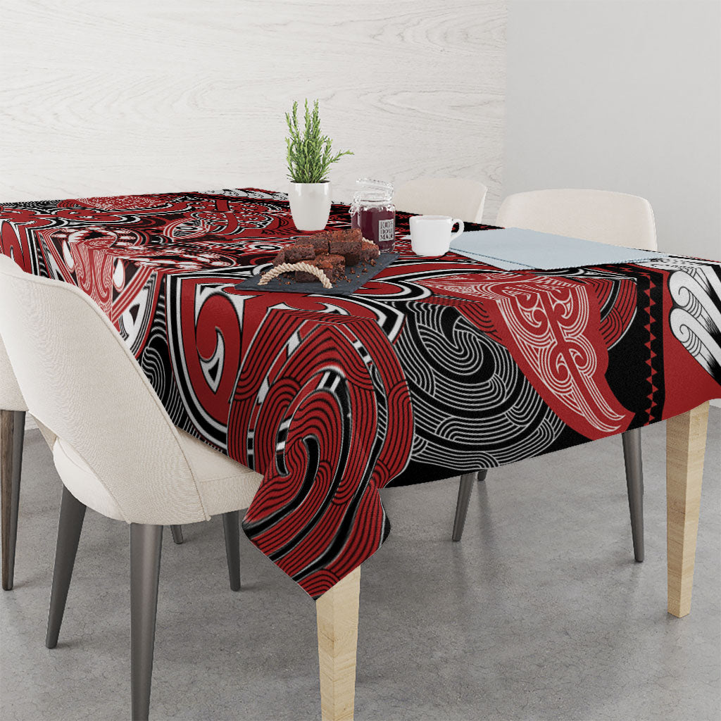 Aotearoa Iwi Te Ati Awa Tablecloth Maori Kowhaiwhai Pattern
