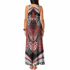 Aotearoa Iwi Te Ati Awa Personalised Tank Maxi Dress Maori Kowhaiwhai Pattern