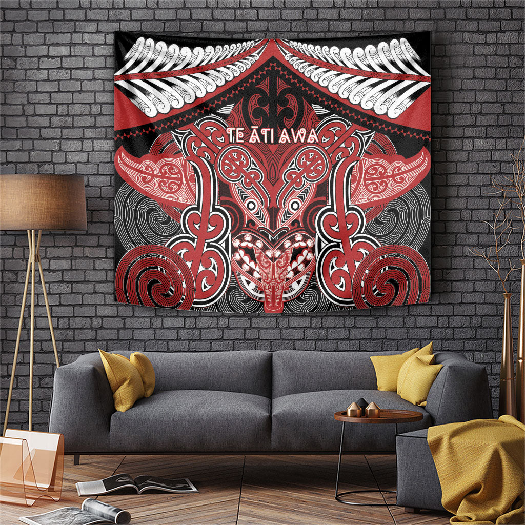 Aotearoa Iwi Te Ati Awa Tapestry Maori Kowhaiwhai Pattern