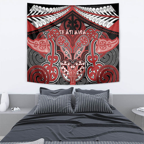 Aotearoa Iwi Te Ati Awa Tapestry Maori Kowhaiwhai Pattern