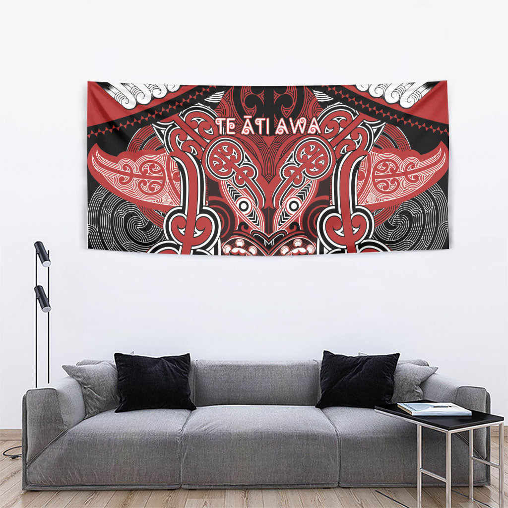 Aotearoa Iwi Te Ati Awa Tapestry Maori Kowhaiwhai Pattern