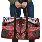 Aotearoa Iwi Te Ati Awa Travel Bag Maori Kowhaiwhai Pattern