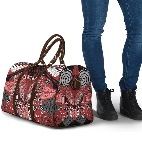 Aotearoa Iwi Te Ati Awa Travel Bag Maori Kowhaiwhai Pattern