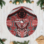 Aotearoa Iwi Te Ati Awa Tree Skirt Maori Kowhaiwhai Pattern