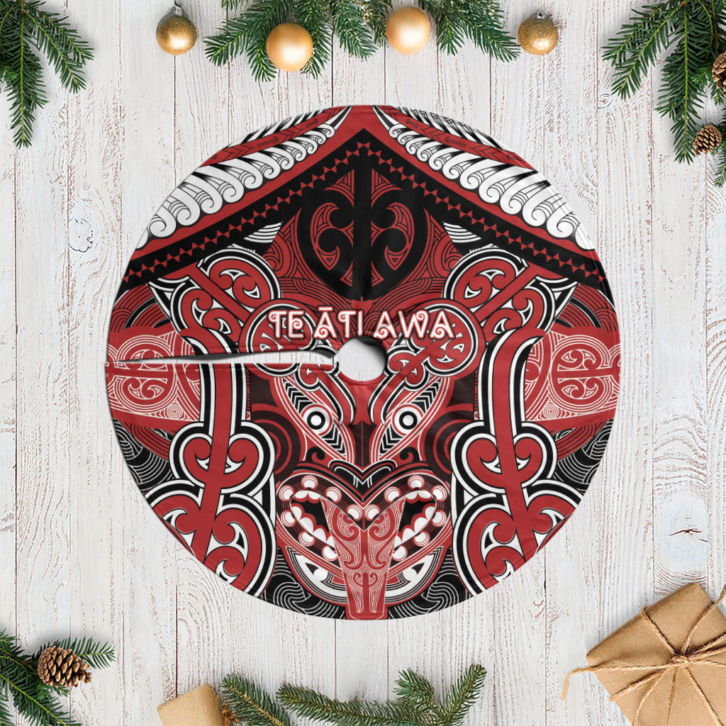 Aotearoa Iwi Te Ati Awa Tree Skirt Maori Kowhaiwhai Pattern
